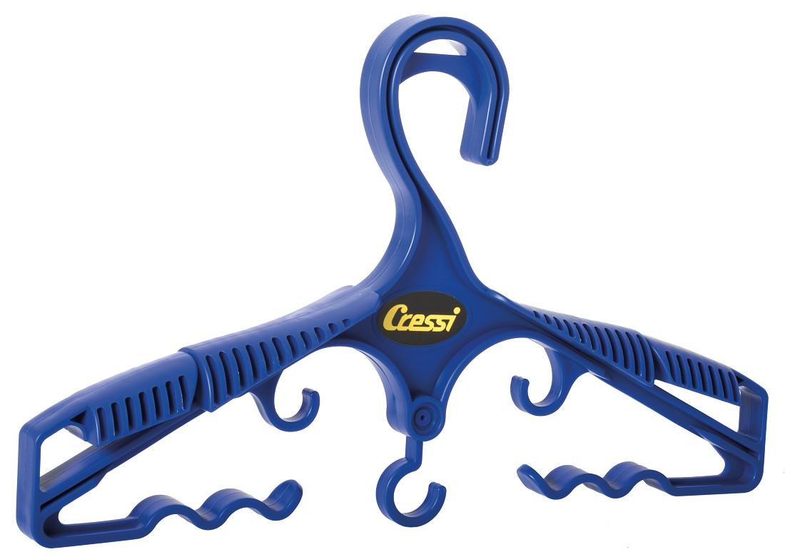 Cressi Multipurpose Hanger for scuba gear, water resistant, blue.