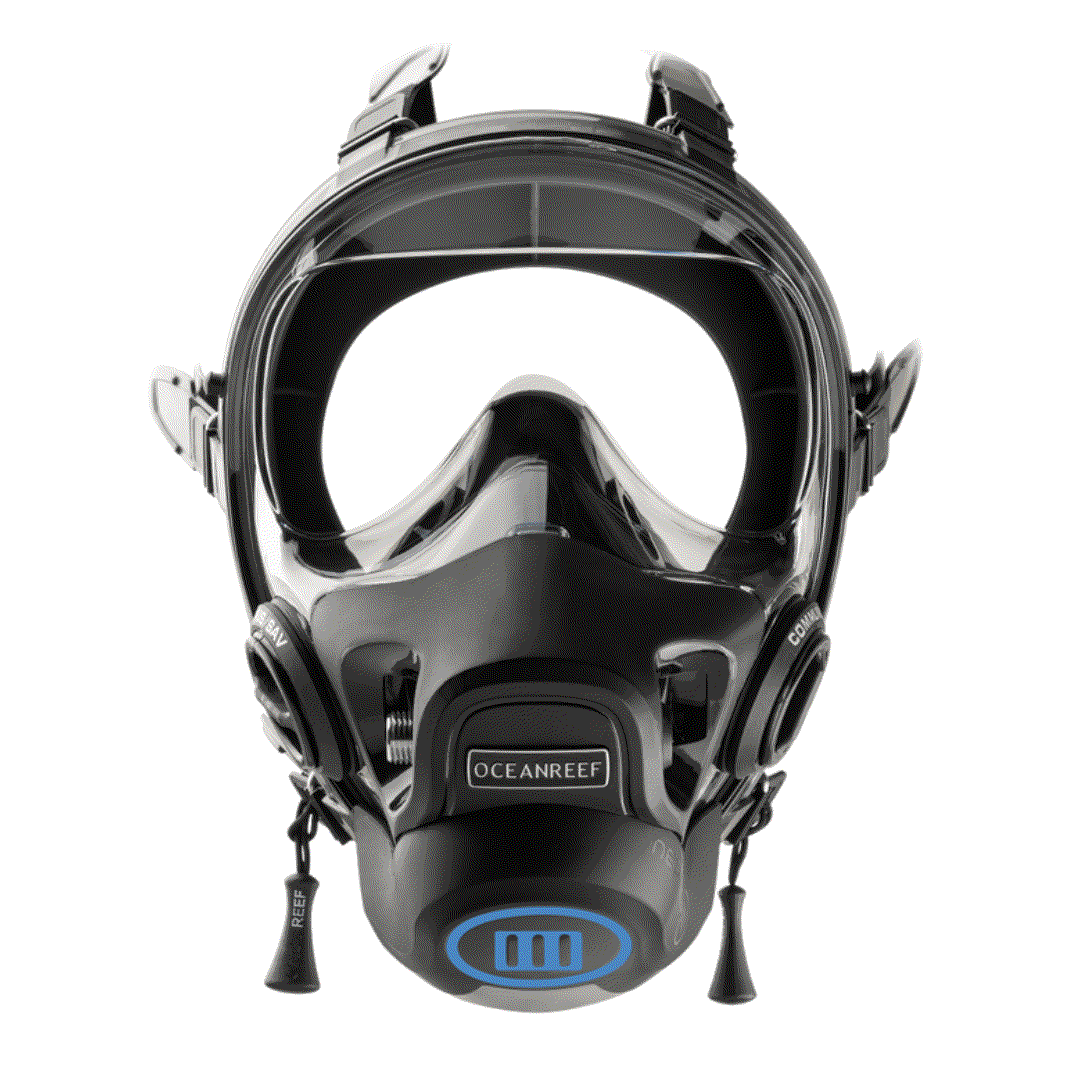 Ocean Reef Neptune III Basic full face diving mask, light and durable design.