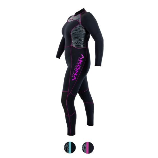 Akona Women’s Classic Line - 5mm Back Zip Wetsuit - Magenta / 5/6 - 50014137