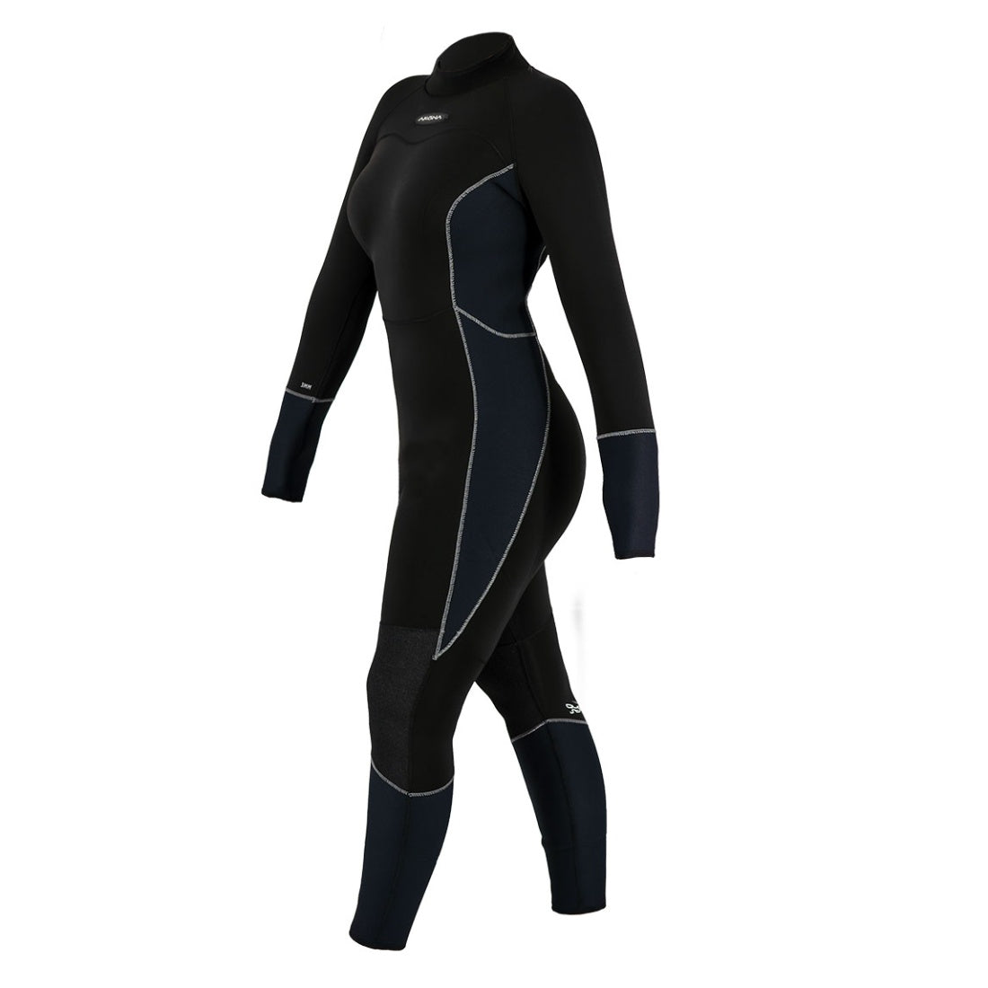 Akona Women’s Phantom 3mm Back Zip Full Wetsuit - 5/6 - 50014137