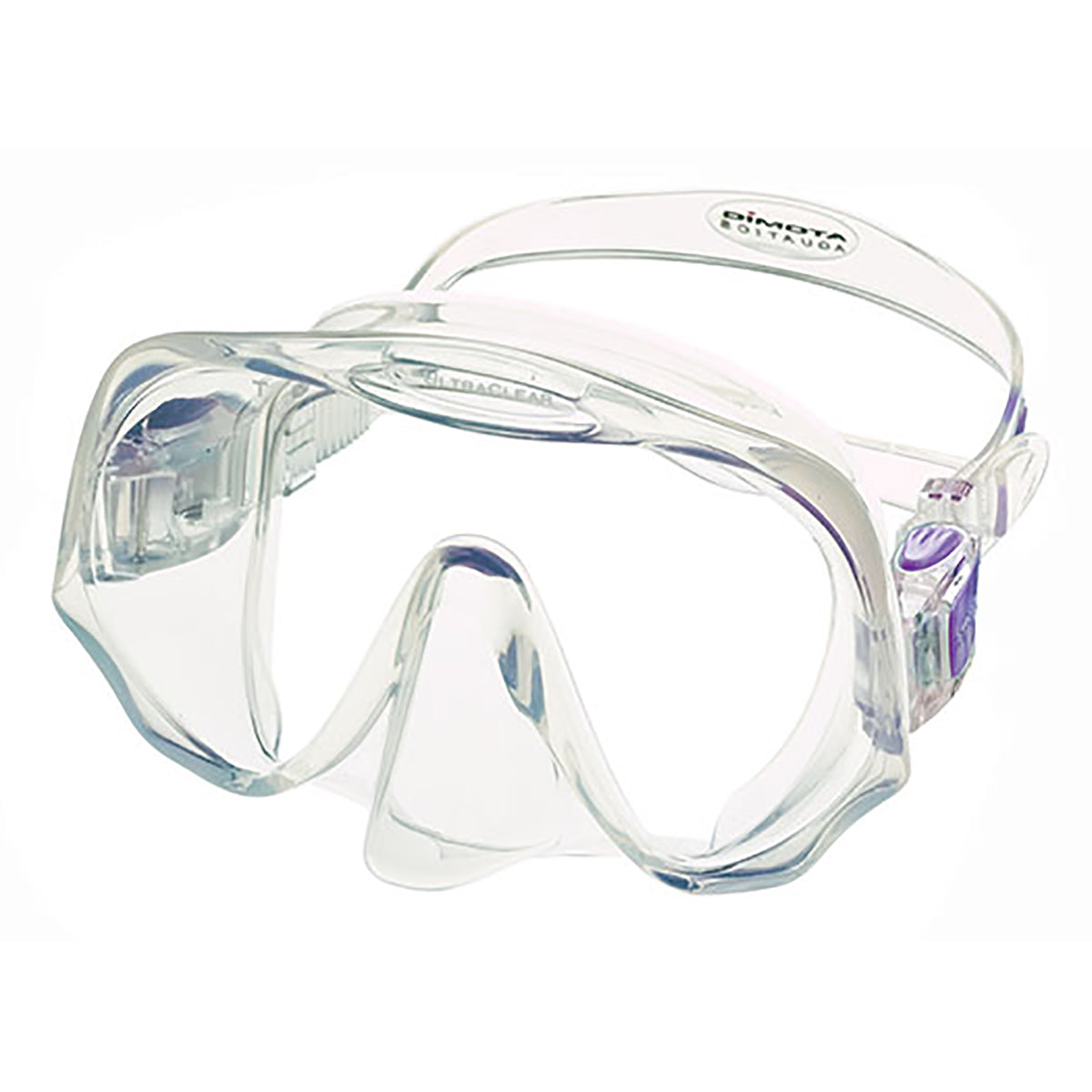 Atomic Aquatics Frameless Mask - Medium Fit / Clear/Purple
