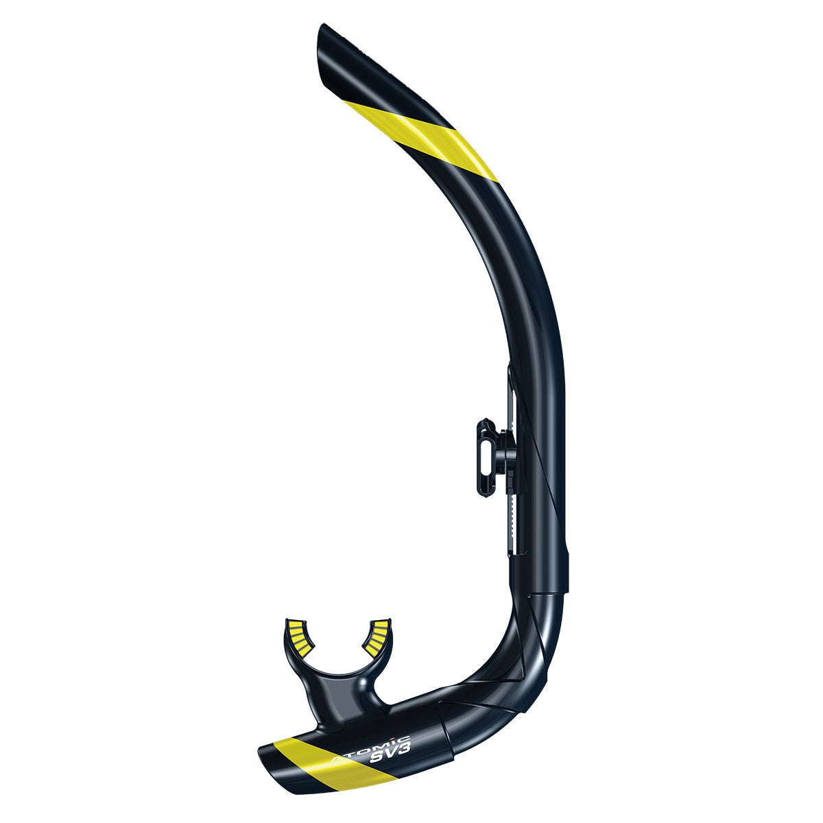 Atomic Aquatics SV1 Contour Snorkel - Black/Yellow