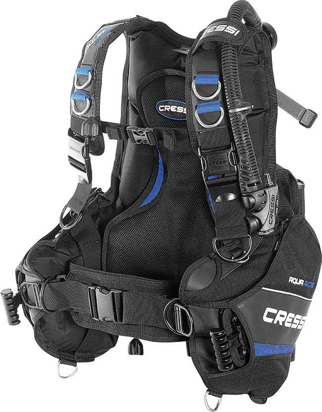 Cressi Aquaride BCD with adjustable straps and integrated weight system.