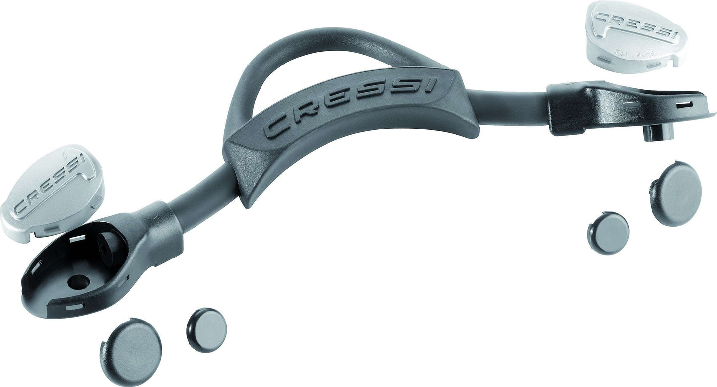 Cressi EBS Elastic Fin Strap with adjustable slots, designed for comfortable and practical diving.