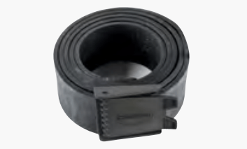 Cressi Rodi Rubber Belt w/ Plastic Buckle (black)