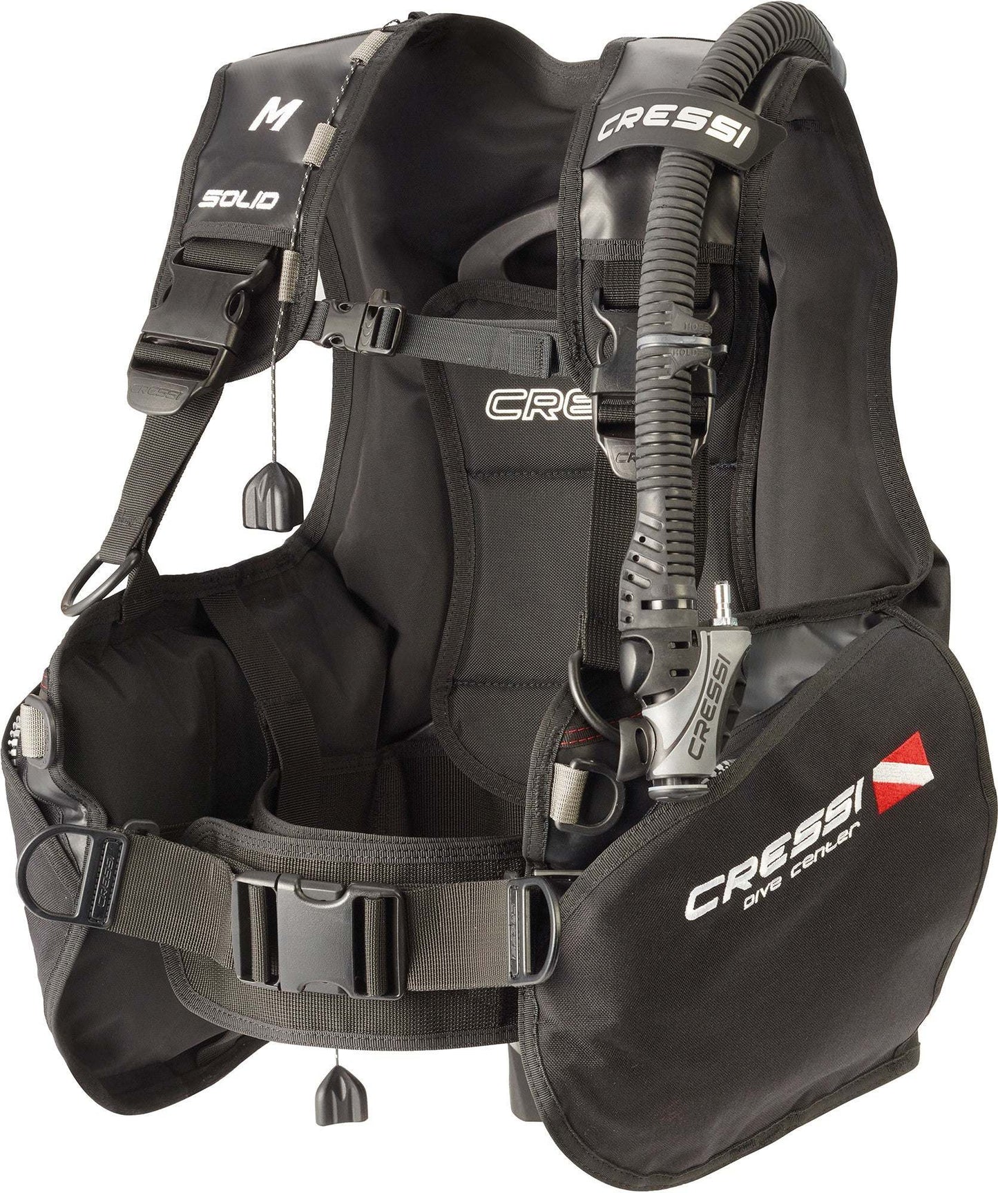 Cressi Solid BCD with durable 500D Cordura, multiple pockets, and adjustable straps.