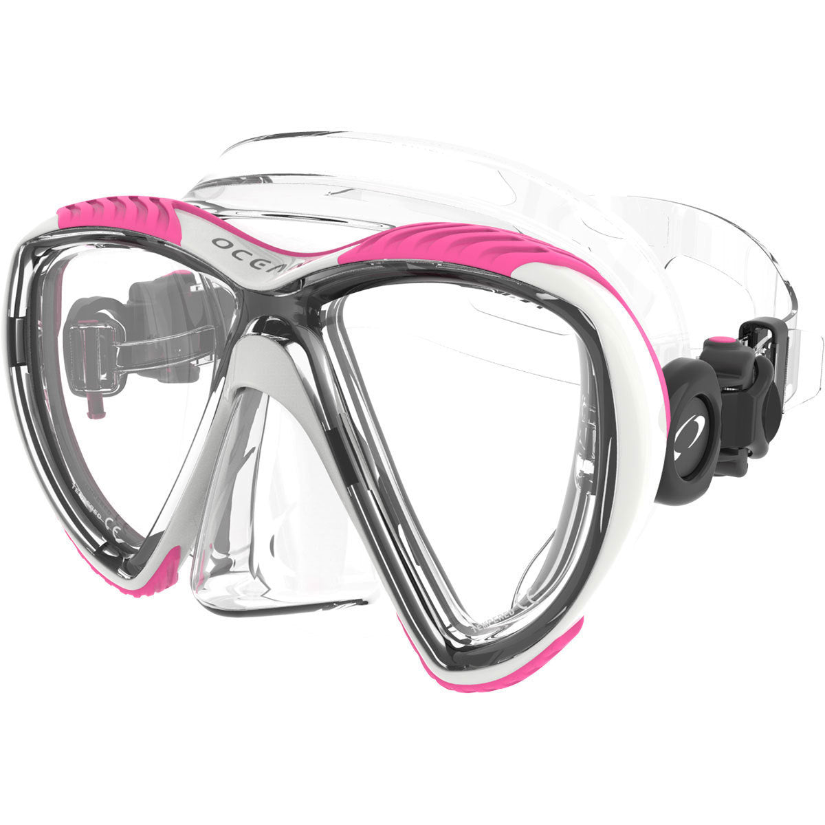 Oceanic Discovery Diving Mask - Clear/Pink