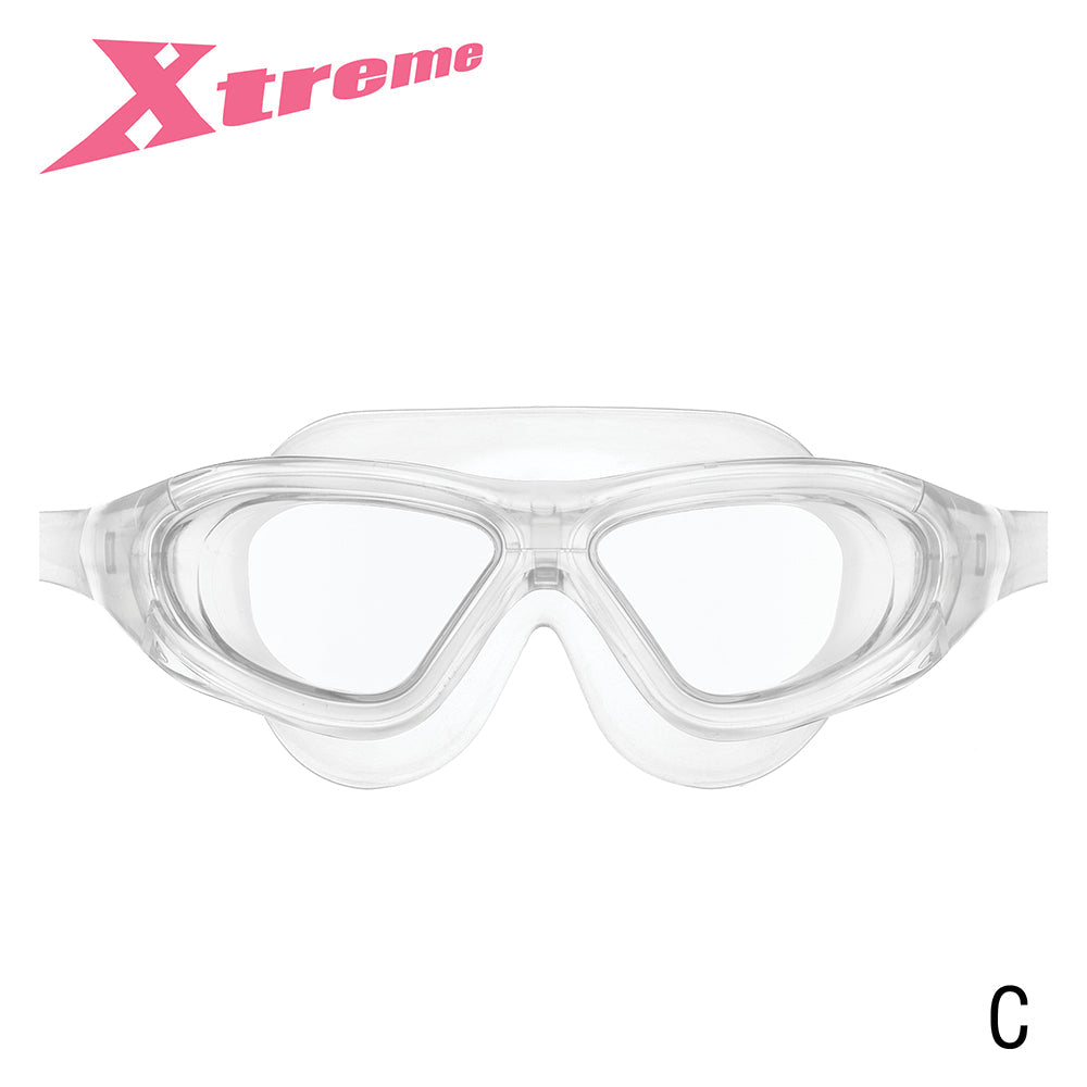 Tusa View V-1000A X-Treme swimming goggles with clear silicone skirt and wide 180-degree visibility
