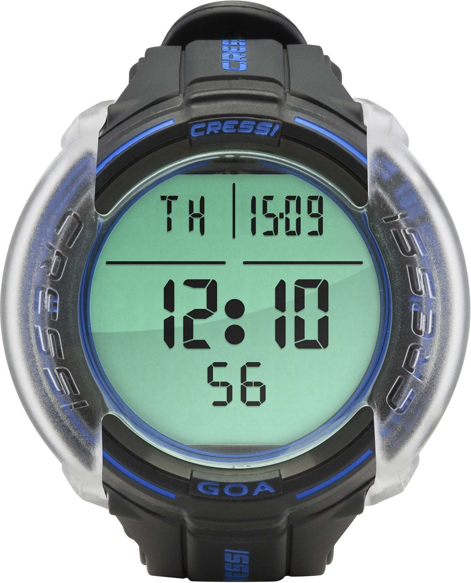 Cressi Silicone Screen Protector on Dive Watch, enhancing visibility and protection.