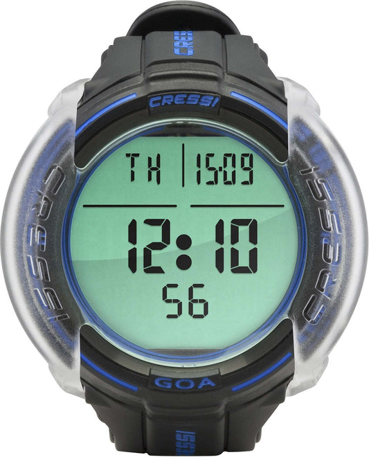 Cressi Silicone Screen Protector on Dive Watch, enhancing visibility and protection.