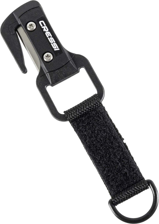 Cressi Line Cutter with safety blade design and Velcro strap.