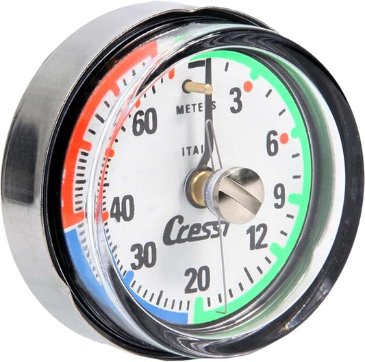 Cressi Wrist Depth Gauge (white) [imperial]