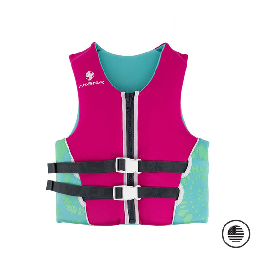 Akona Youth Girls Neoprene Life Vest - USCG