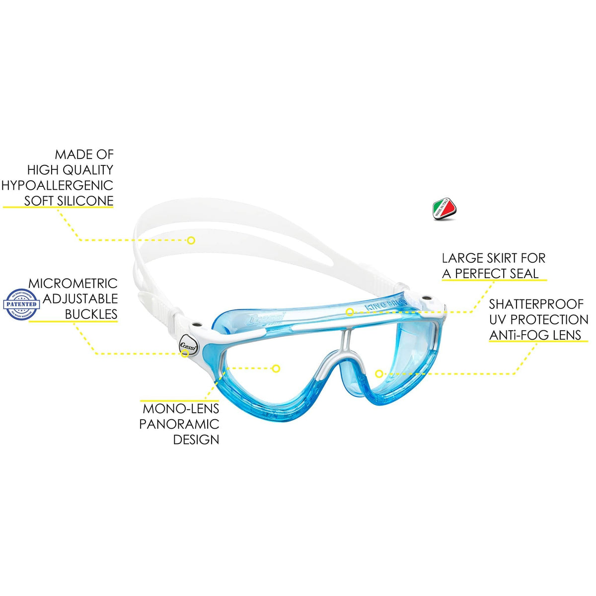 Cressi King Baloo Swim Goggles