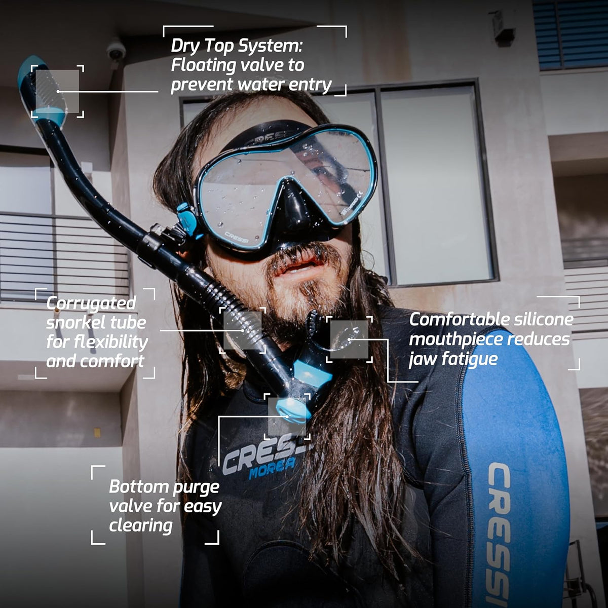 Cressi x Steve Aoki - Hiroquest Limited Edition Adult Mask & Snorkel Combo