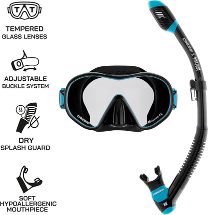 Cressi x Steve Aoki - Hiroquest Limited Edition Adult Mask & Snorkel Combo