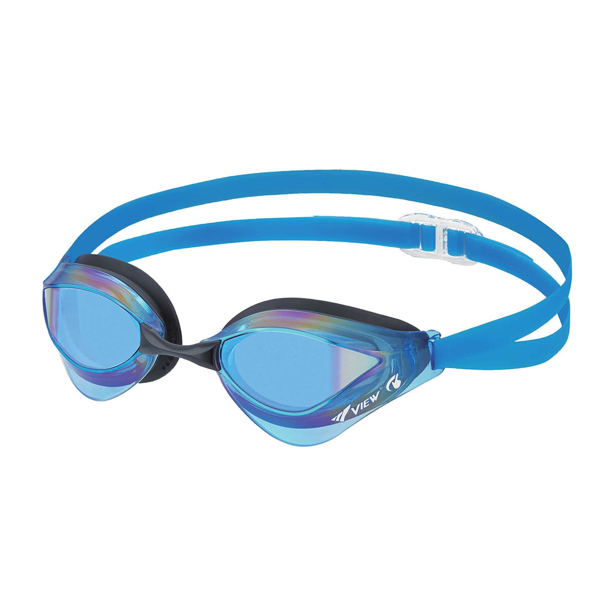 View Swipe Blade Orca Mirrored Goggle, Aquamarine/Pink