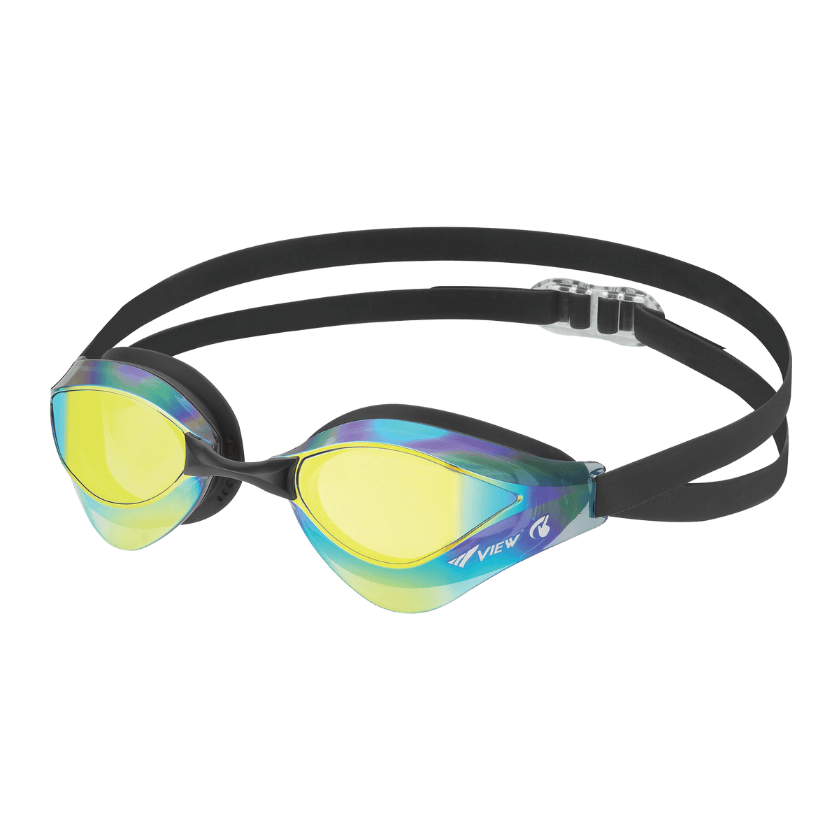 View Swipe Blade Orca Mirrored Goggle, Aquamarine/Pink