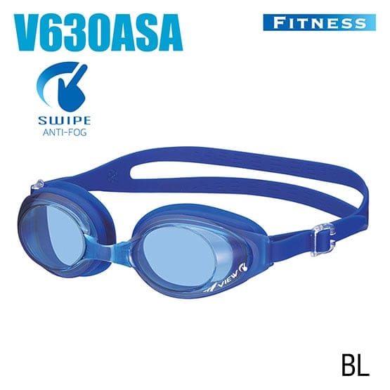View Swipe Fitness Goggles, Aquamarine/Black