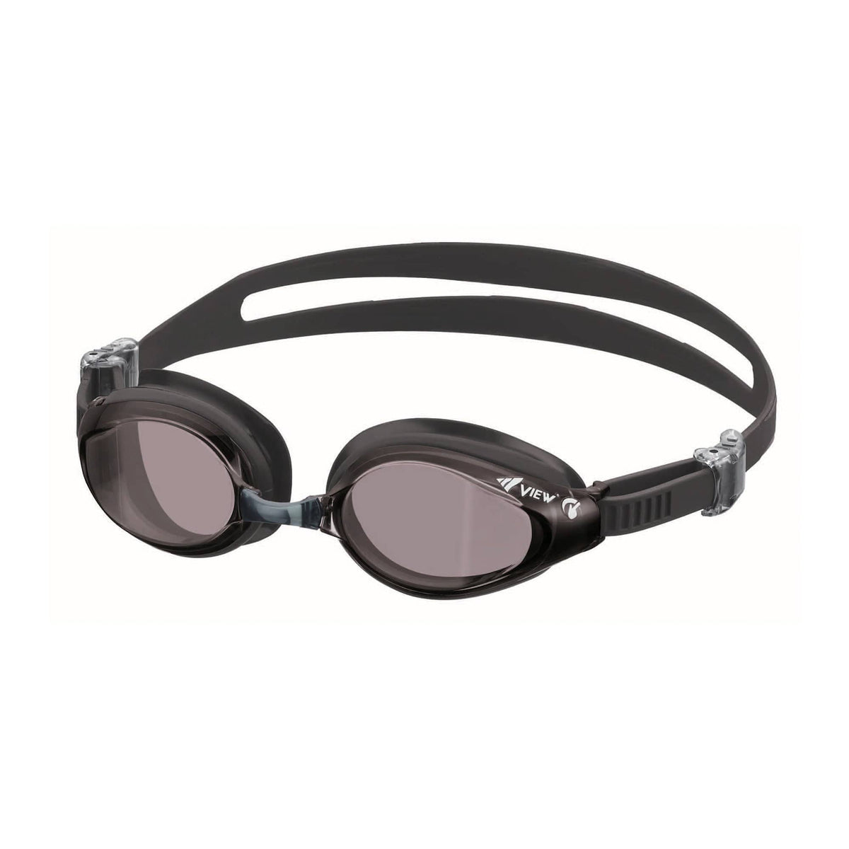 View Swipe Fitness Goggle, Curved Lens, Black