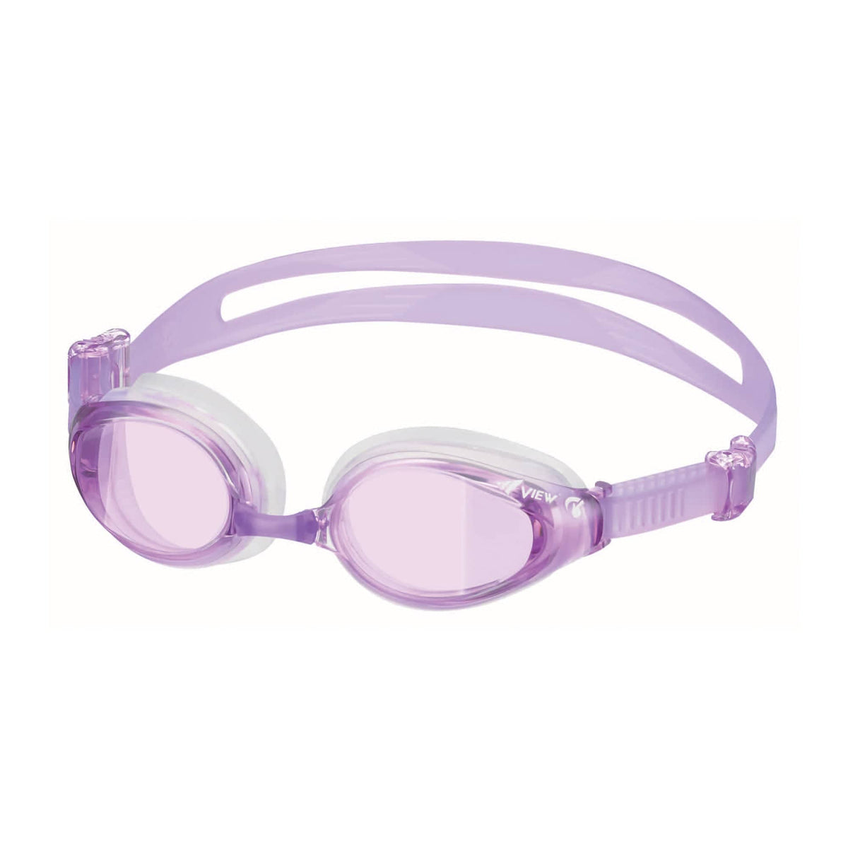 View Swipe Fitness Goggle, Curved Lens, Black