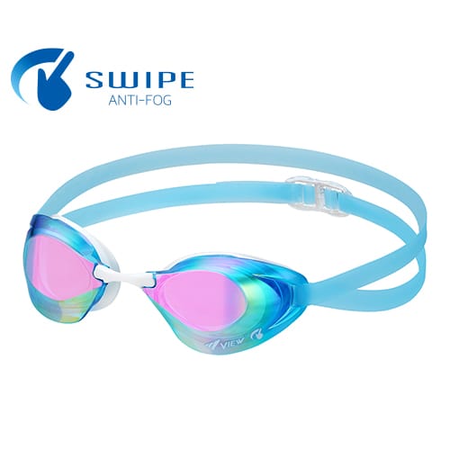 View Blade Nx Swipe Hybrid Cushion Goggle, Mirrored Aquamarine