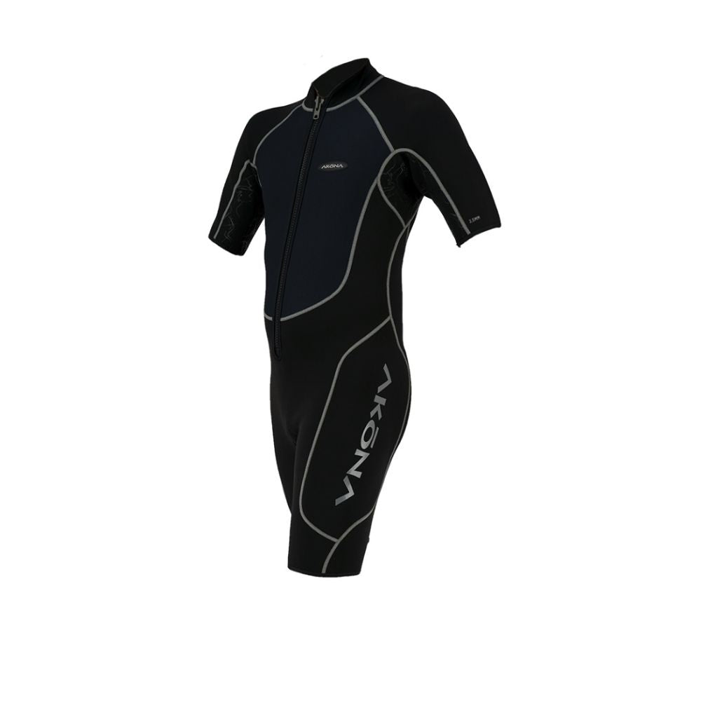 Akona Men’s Explore Line - 2.5mm Front Zip Shorty Wetsuit - Small