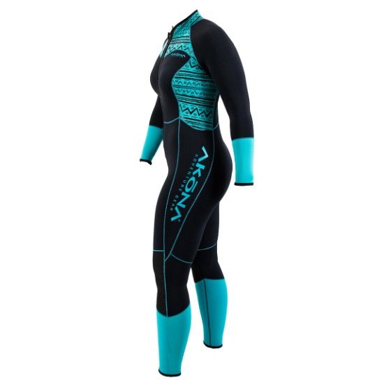 Akona Women’s Explore Line 3mm Front Zip Full Suit Wetsuit - 5/6 - 50014137