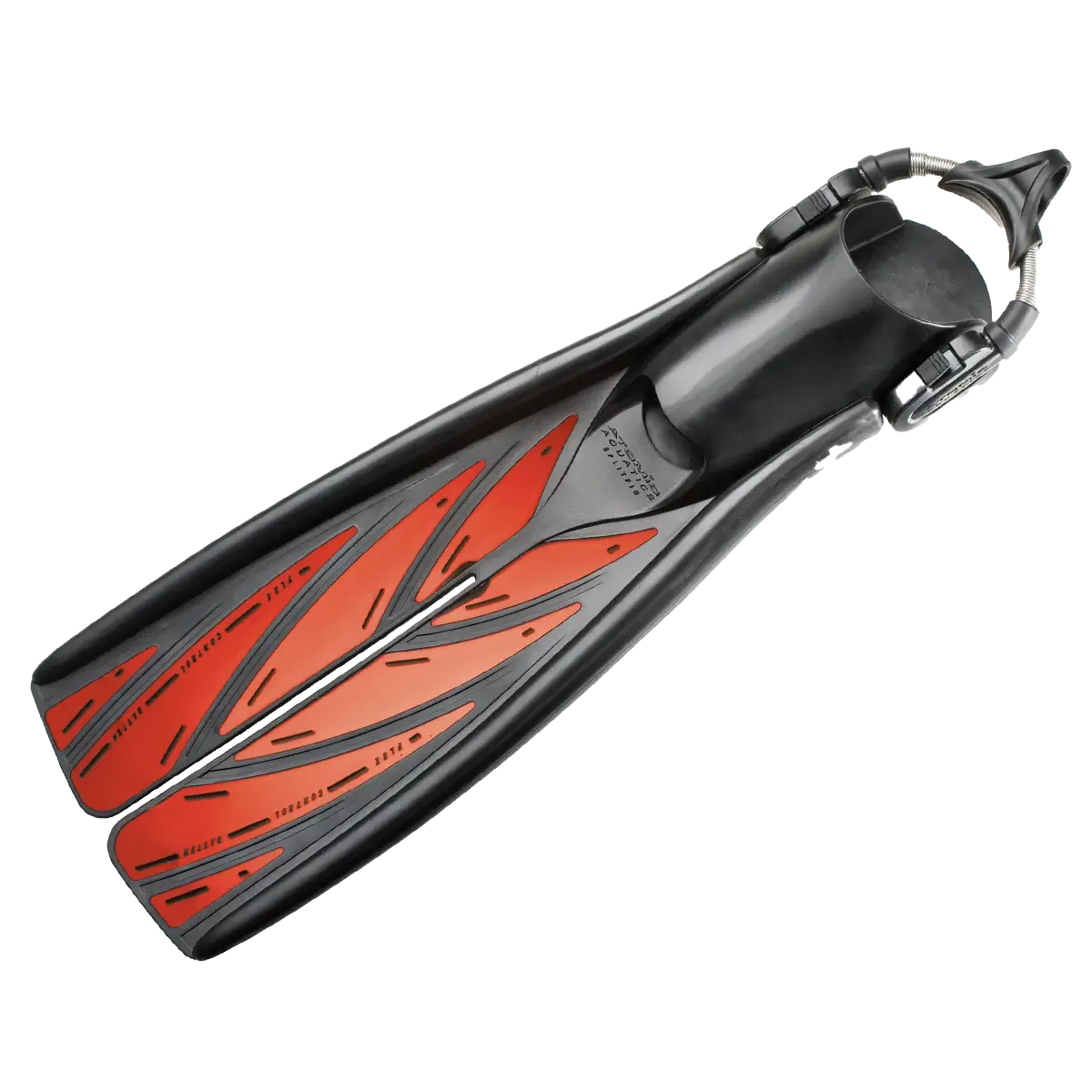 Atomic Aquatics Open Heel HEC SplitFins with Spring Straps