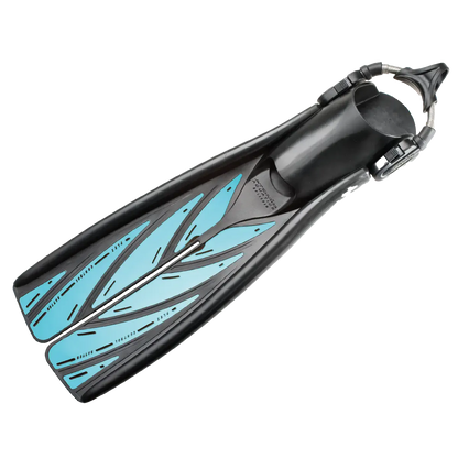 Atomic Aquatics Open Heel HEC SplitFins with Spring Straps