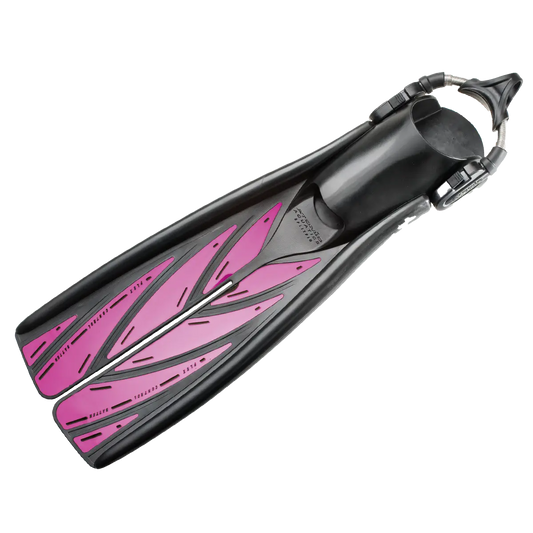 Atomic Aquatics Open Heel HEC SplitFins with Spring Straps