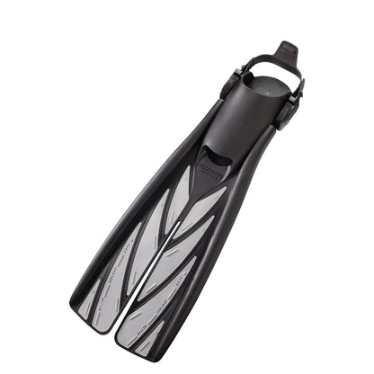 Atomic Aquatics Open Heel Split Fins - Small / Silver