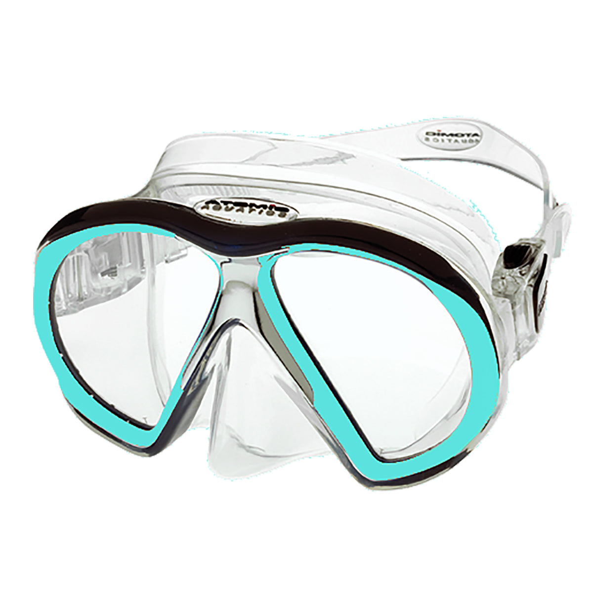 Atomic Aquatics Subframe Mask - Standard Fit / Clear/Aqua