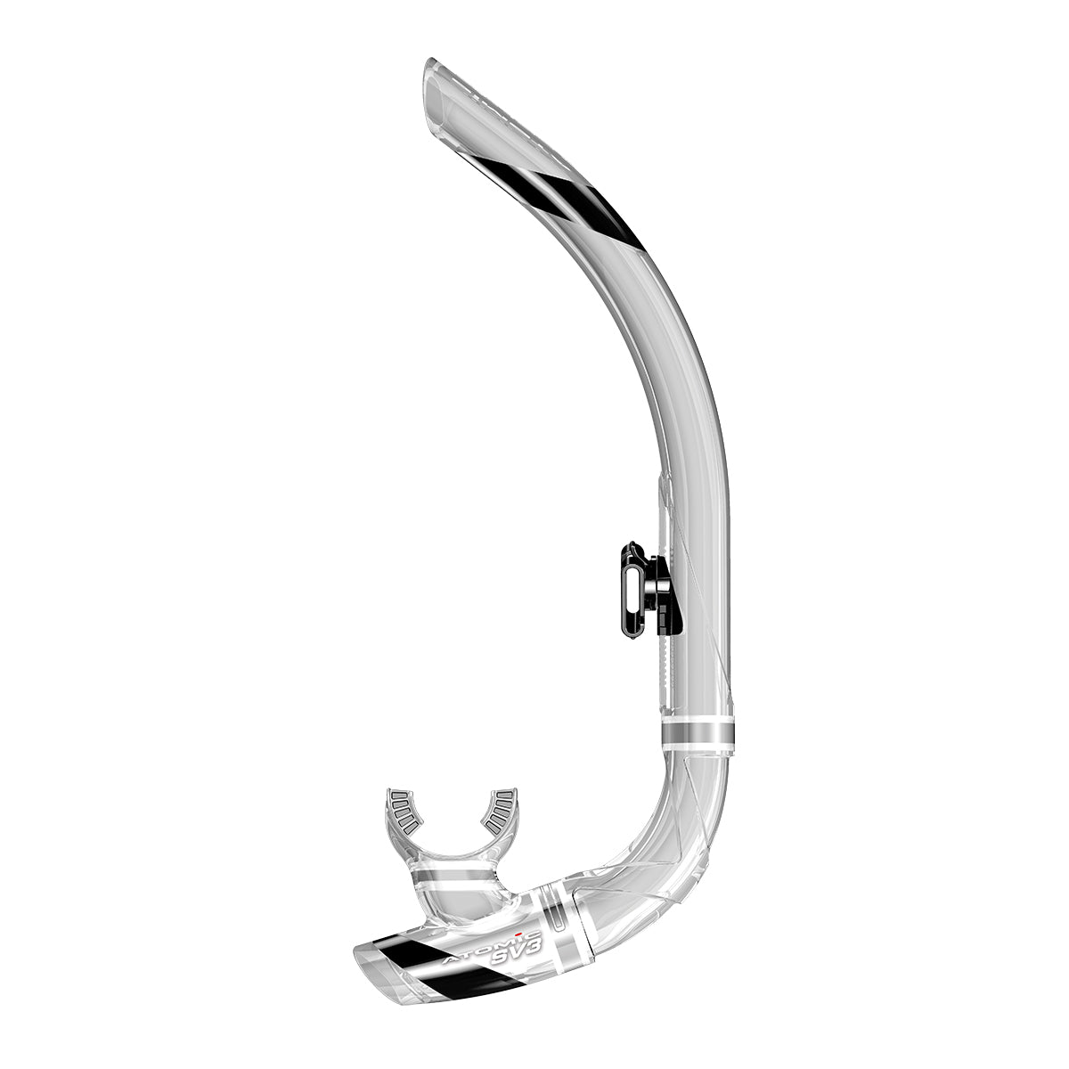 Atomic Aquatics SV1 Contour Snorkel - Clear/Black