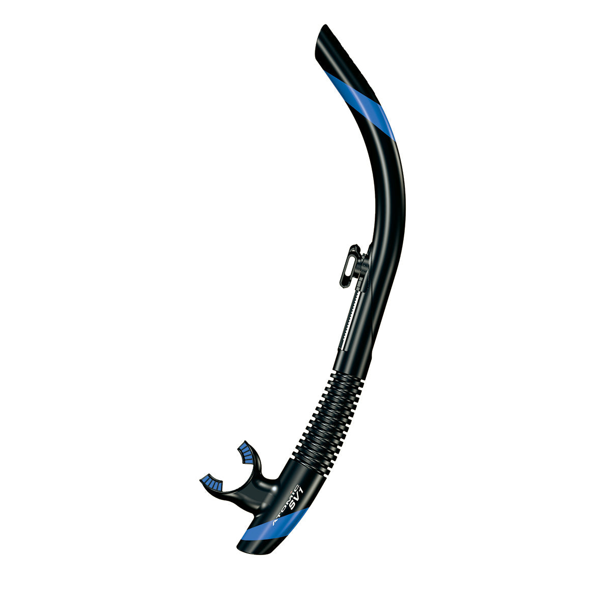 Atomic Aquatics SV1 Flex Snorkel - Black/Blue