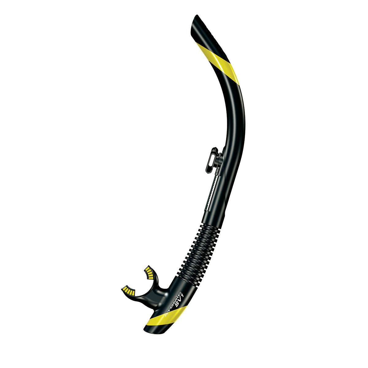 Atomic Aquatics SV1 Flex Snorkel - Black/Yellow