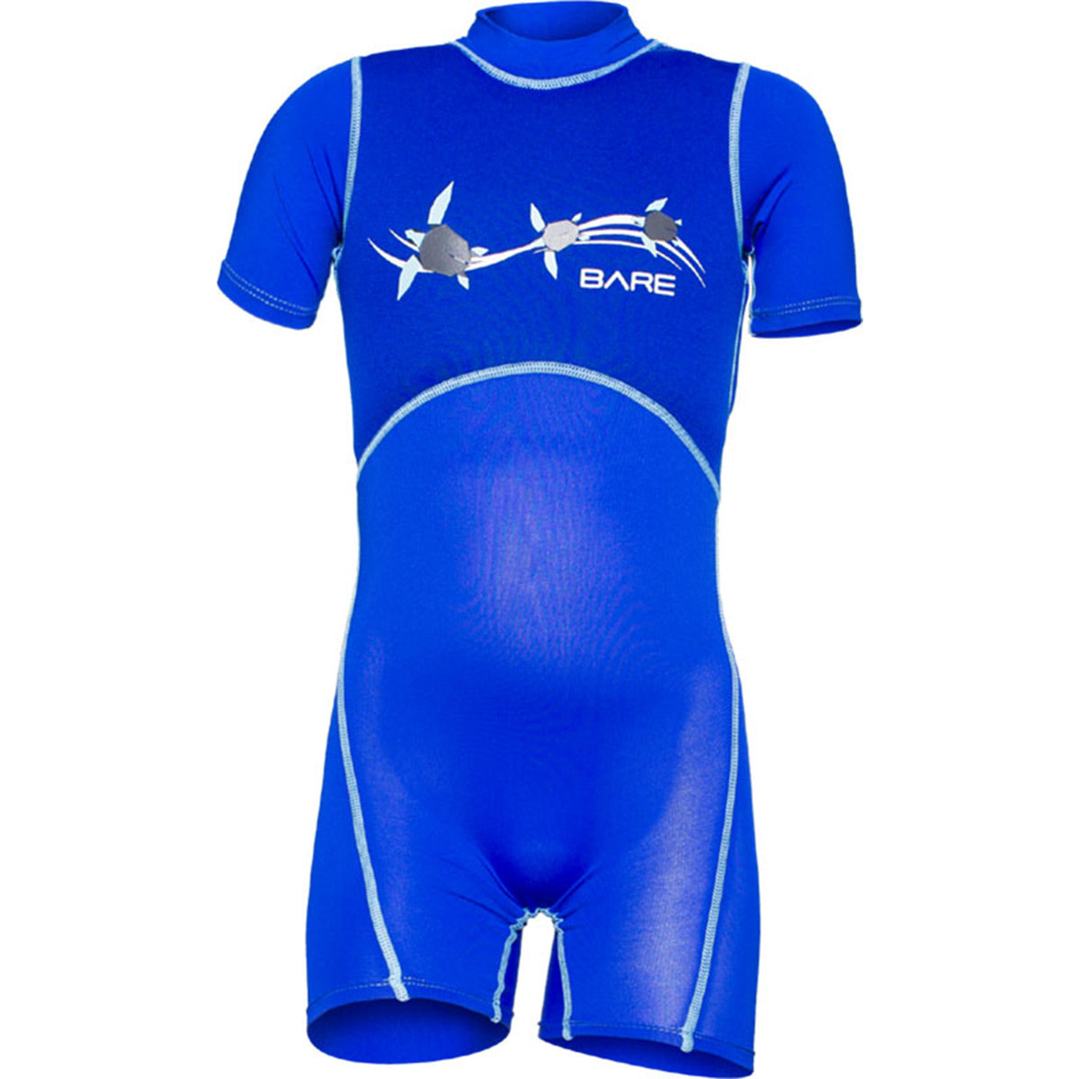 Bare 1MM Dolphin Floaty Shorty Wetsuit - Youth - Blue / 02