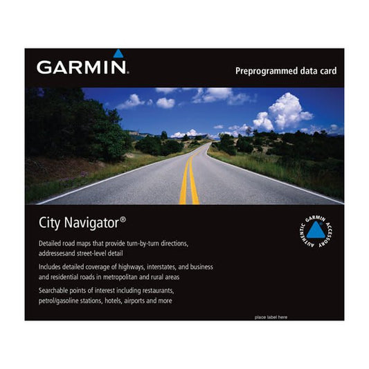 Garmin City Navigator® Middle East and Northern Africa NT