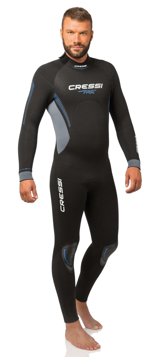 Cressi 7mm Fast Man Wetsuit showcasing elegant design and flexibility.