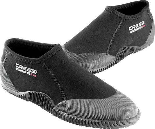 Cressi Minorca 3mm short boot, lightweight neoprene water sports shoes.