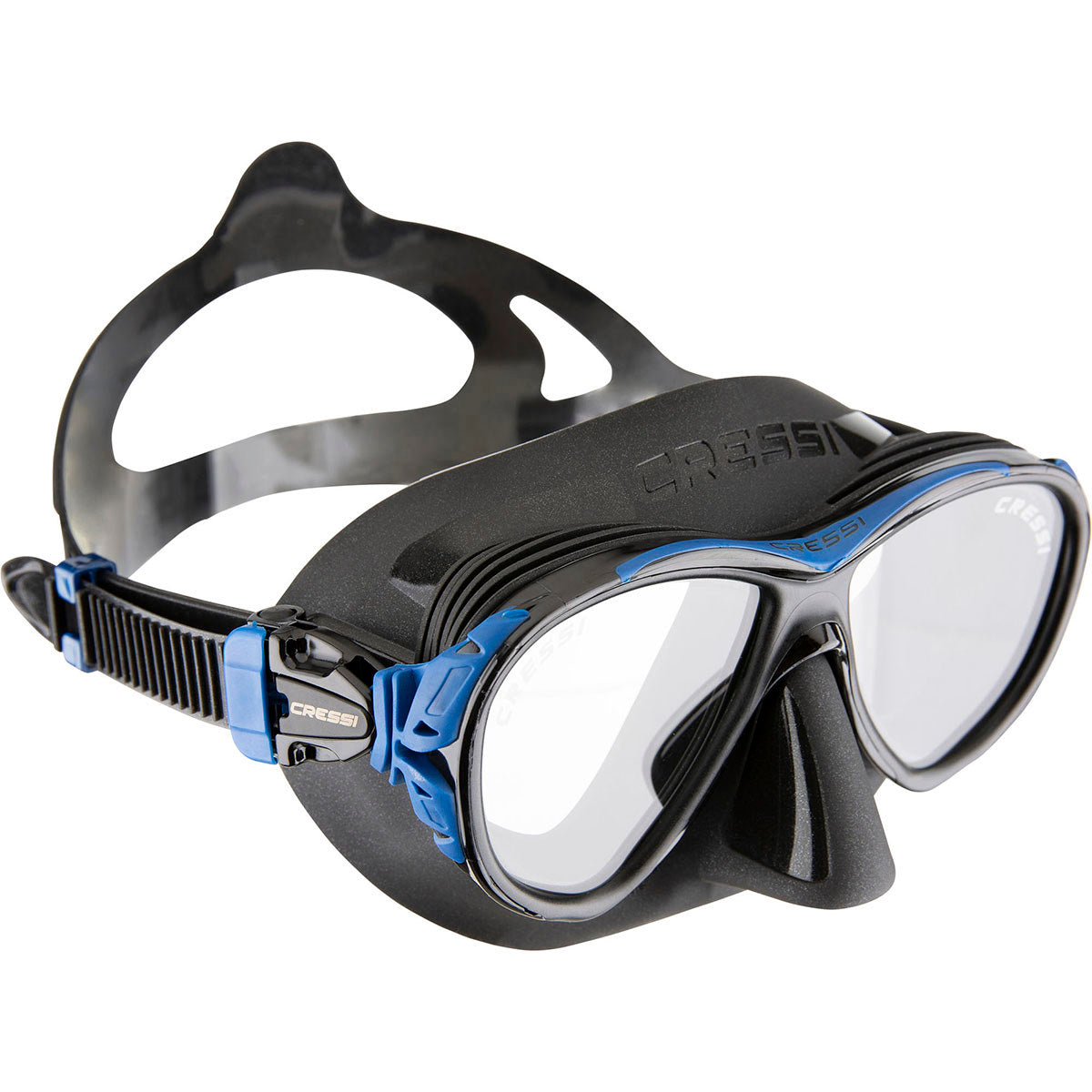 Cressi Naxos Mask - Clear/Blue - Scuba Mask