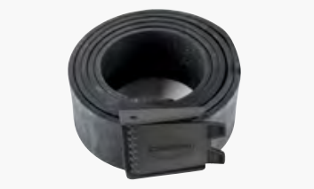 Cressi Rodi Rubber Belt w/ Plastic Buckle (black)
