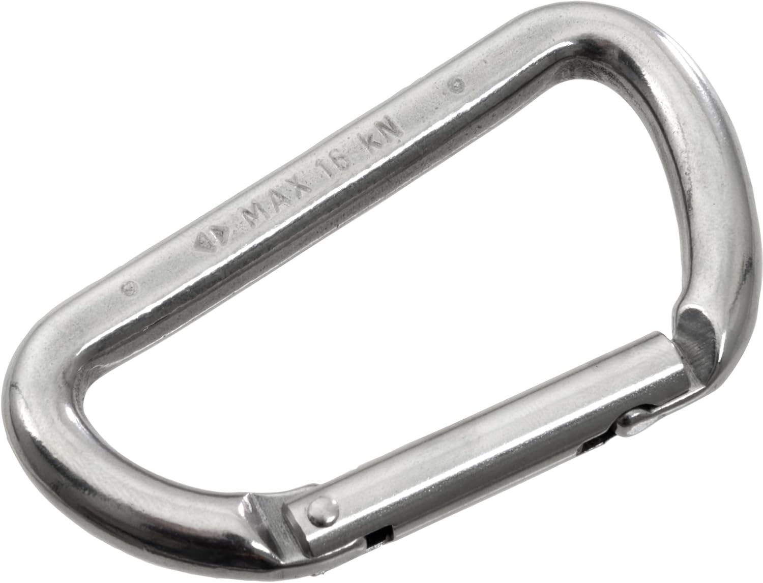Cressi Stainless Steel Asymmetric Carabiner for Securing Devices to BCD