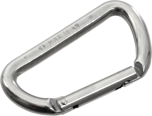 Cressi Stainless Steel Asymmetric Carabiner for Securing Devices to BCD