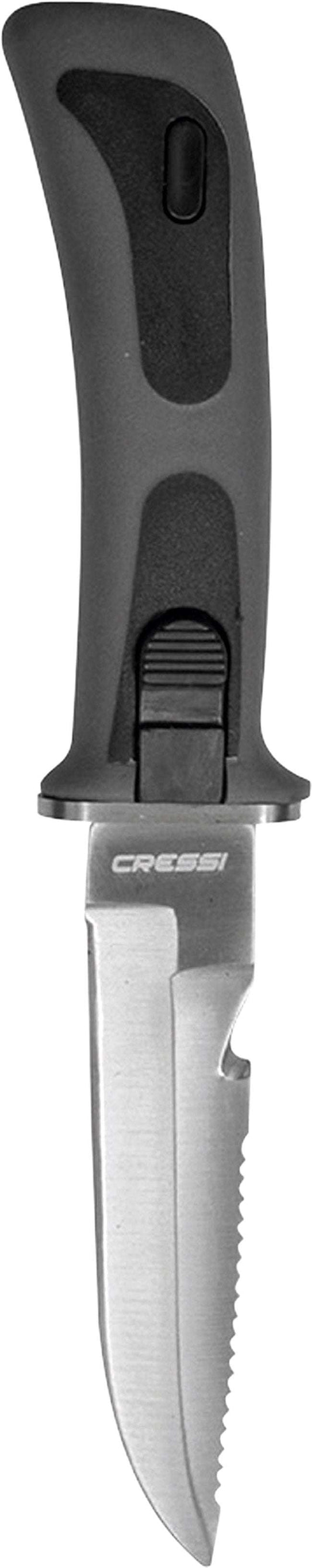 Cressi Vigo Knife with ergonomic handle and stainless steel blade.