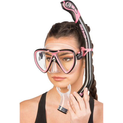 Cressi Ikarus & Orion Semi-Dry Mask & Snorkel Set