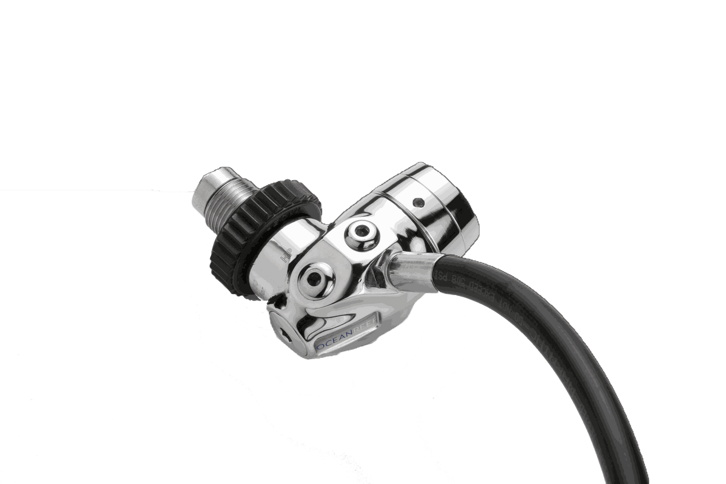 Ocean Reef 1st stage SL 35 TX DIN 300 regulator with chrome-plated brass and stainless steel construction.