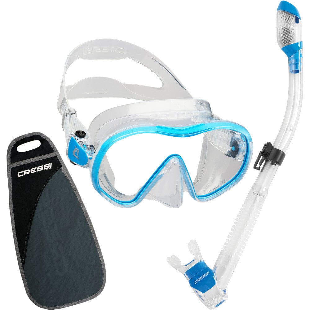 Cressi F-Dual & Supernova Dry Mask & Snorkel Set