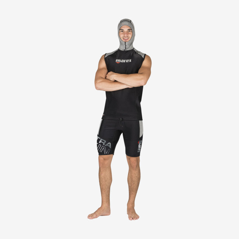 Mares Men’s Ultra Skin Sleeveless Rash Guard w/Hood - Small