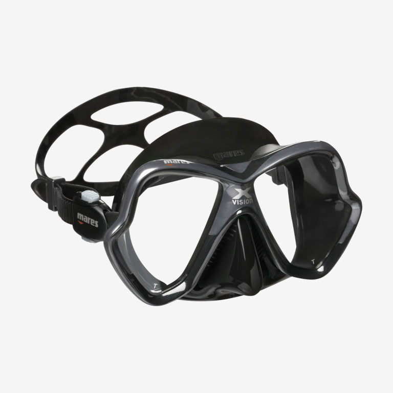 Mares X-Vision Two Mask Scuba Diving Mask - Black/Black